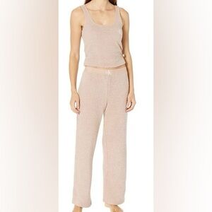 CALVIN KLEIN Plush Sweater Sleep Pants - Tan